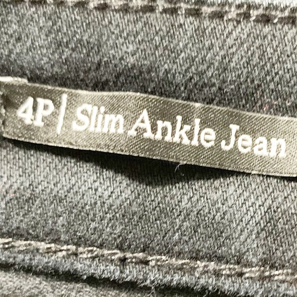 Talbots Slim Ankle Jeans Black Wash Denim Five Pocket Styling Size 4 🖤 - Picture 8 of 9